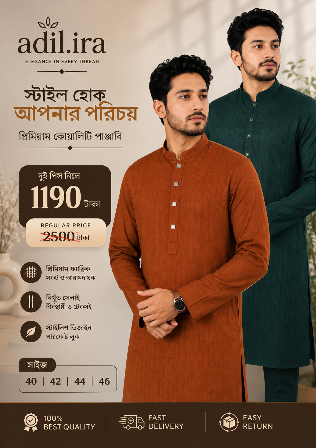 প্রিমিয়াম ২ পিস Combo Premium  Punjabi