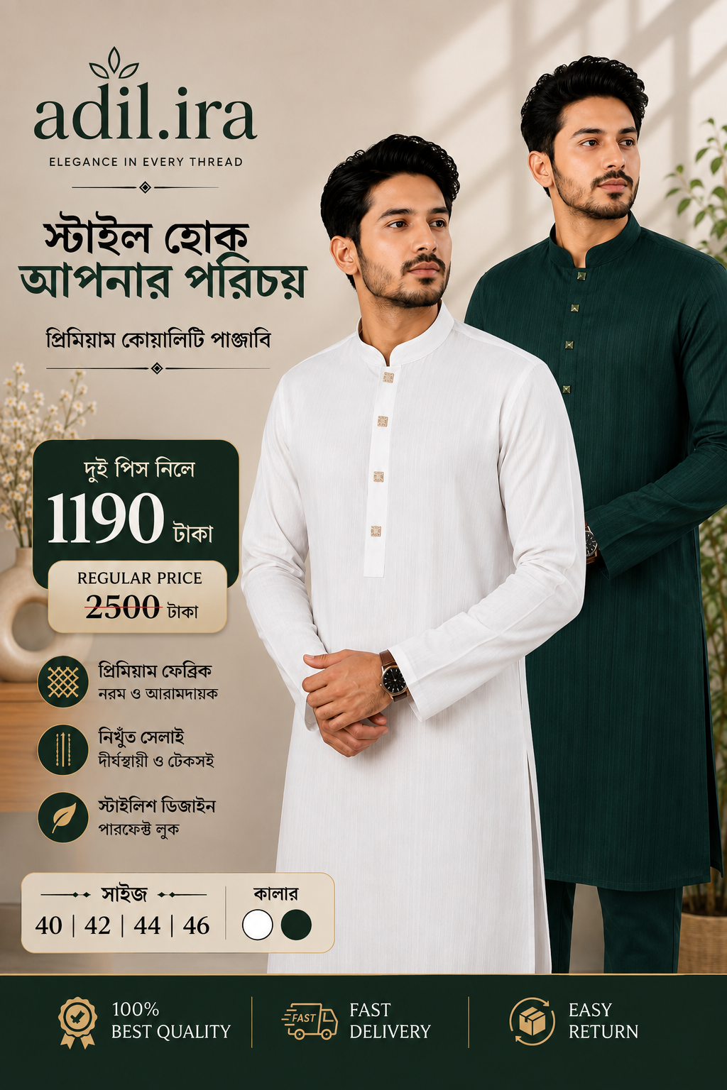 প্রিমিয়াম ২ পিস Combo Premium  Punjabi